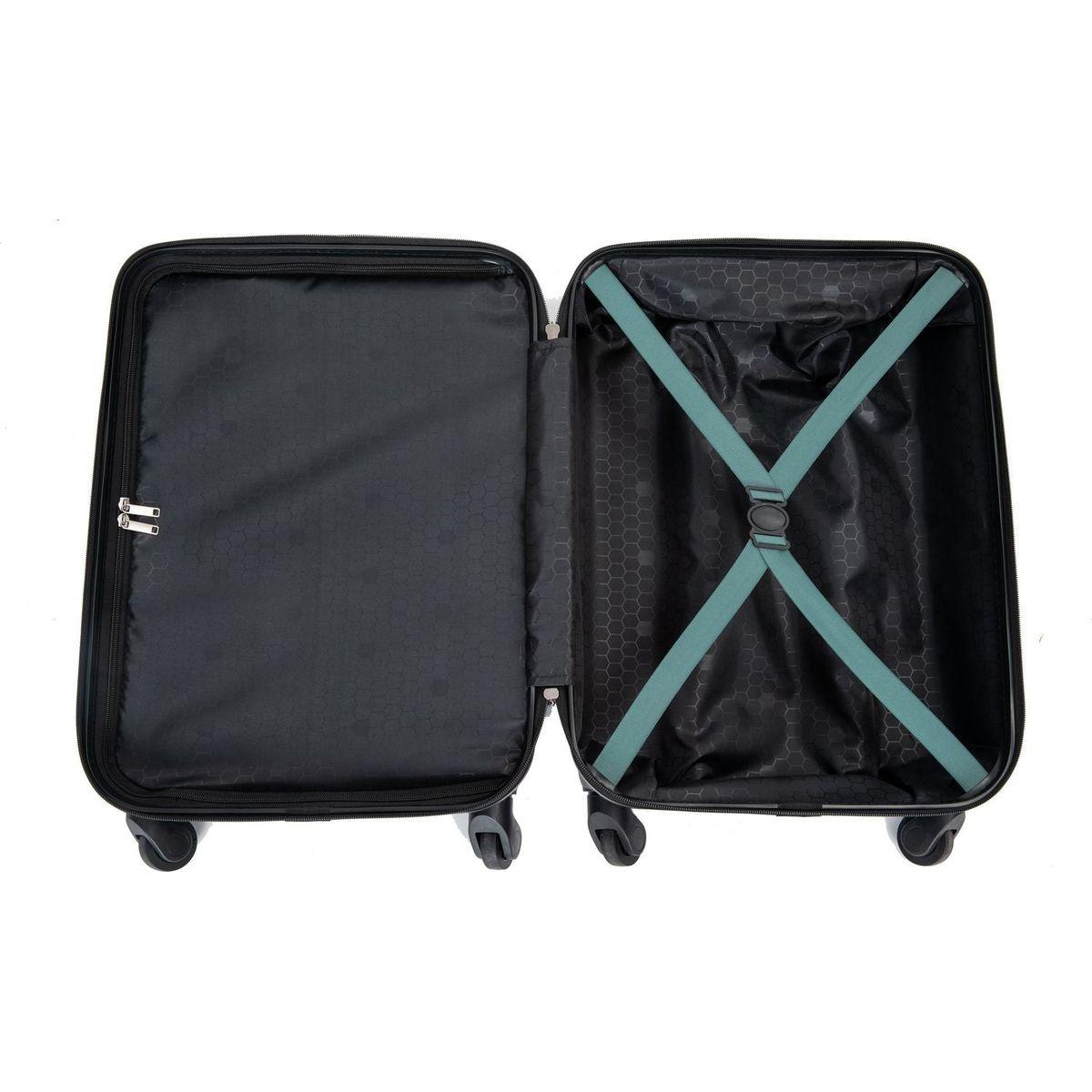 20" Carry on Luggage Lightweight Suitcase, Spinner Wheels, Green