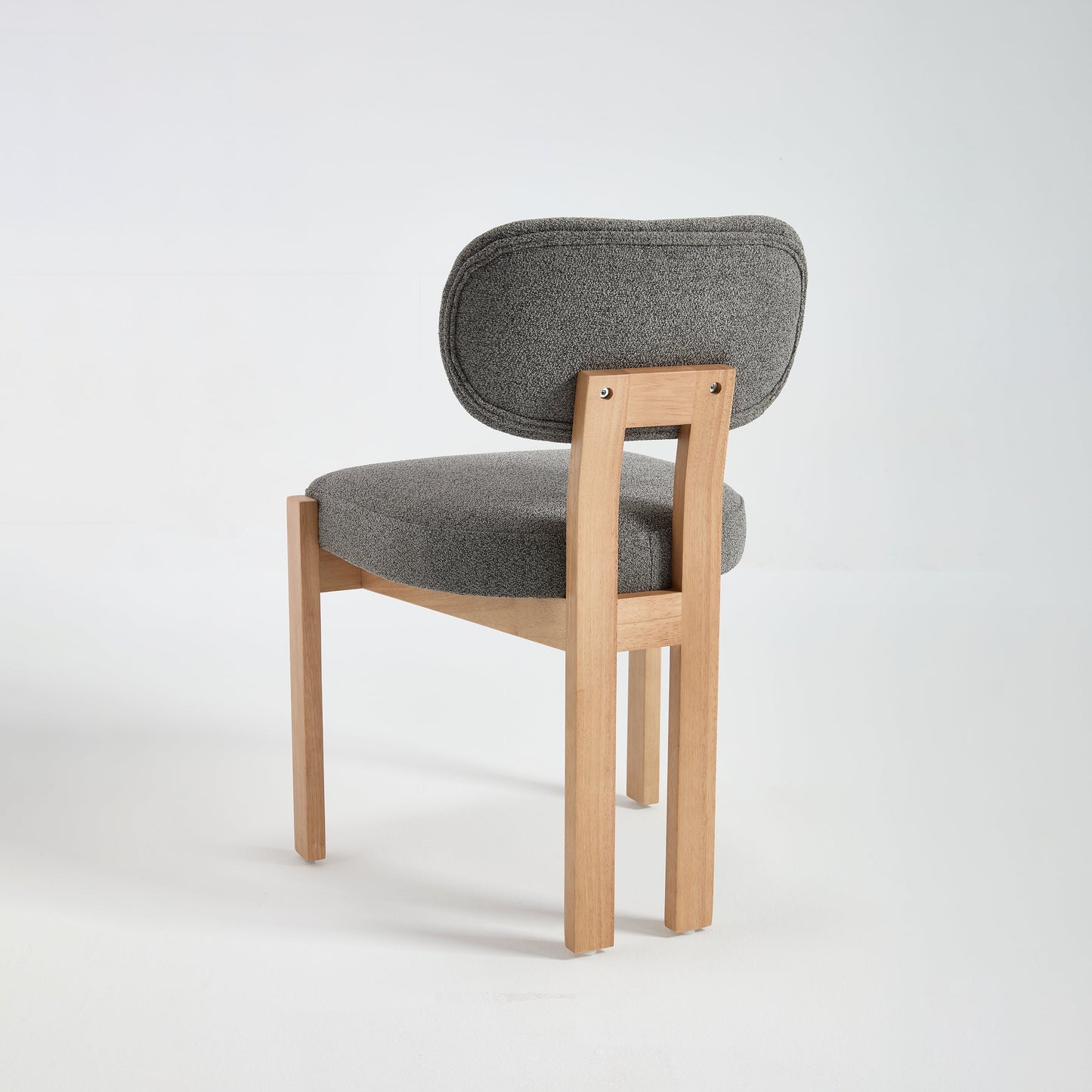 Wooden Dining Chairs Set of 2, Modern Fabric Upholstered Dining Room Chair Kitchen Chairs, Farmhouse Dinner Chair for Kitchen Dining Room