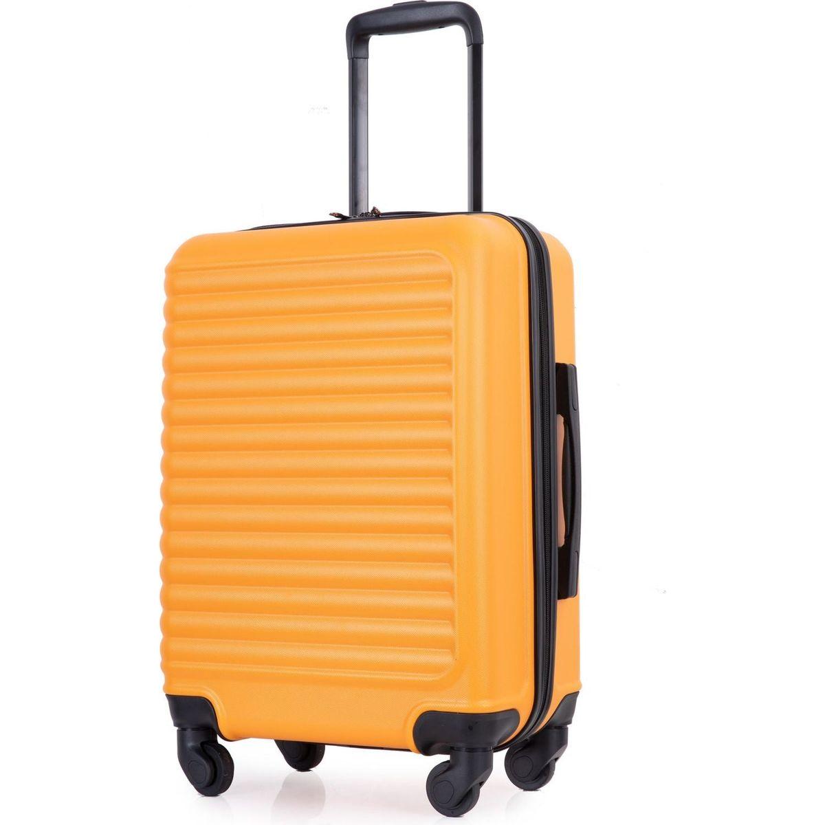 20" Carry on Luggage Lightweight Suitcase, Spinner Wheels, Orange