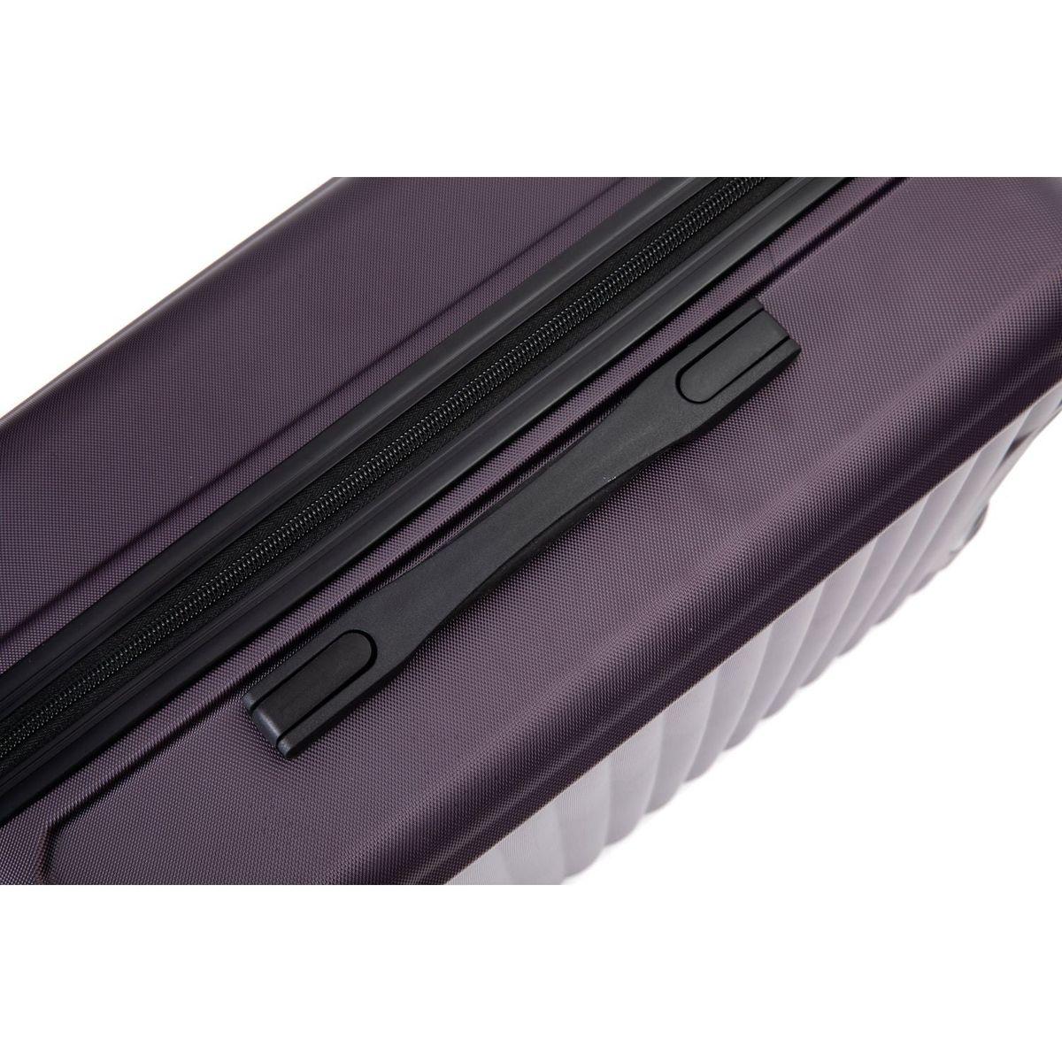 20" Carry on Luggage Lightweight Suitcase, Spinner Wheels, Purple
