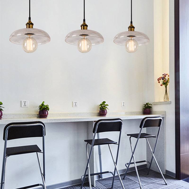Brighten Your Space with Industrial Charm: The Farmhouse Brass Dome Pendant Light