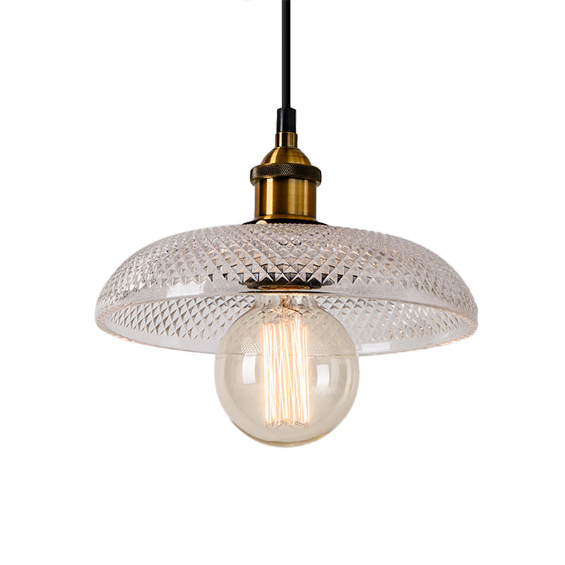 Brighten Your Space with Industrial Charm: The Farmhouse Brass Dome Pendant Light