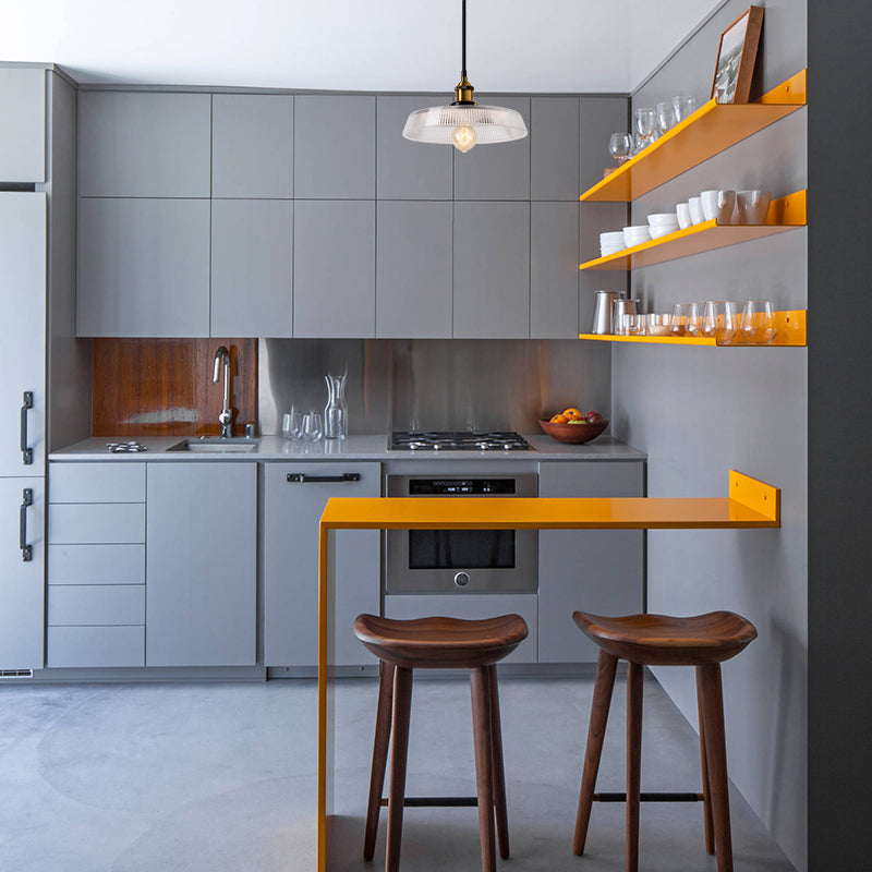 Brighten Your Space with Industrial Charm: The Farmhouse Brass Dome Pendant Light