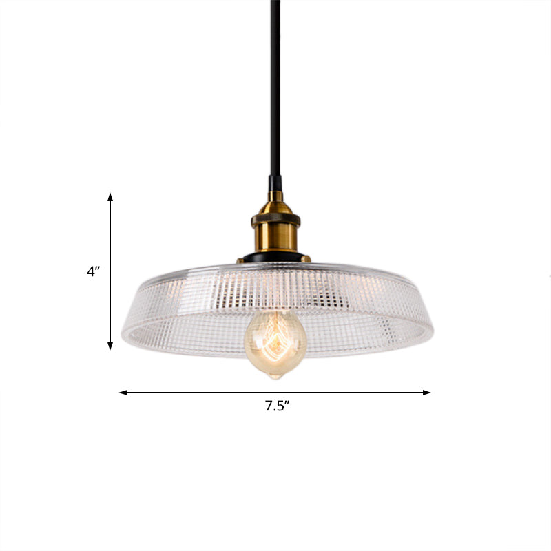 Brighten Your Space with Industrial Charm: The Farmhouse Brass Dome Pendant Light