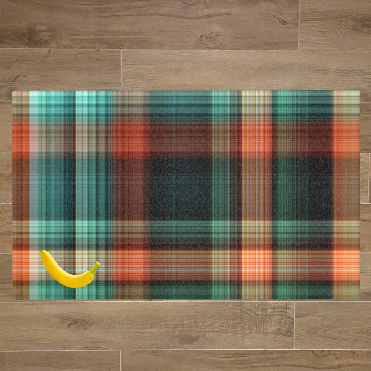 Washable Pet Playpen Floor Mat Rug, Green Flannel