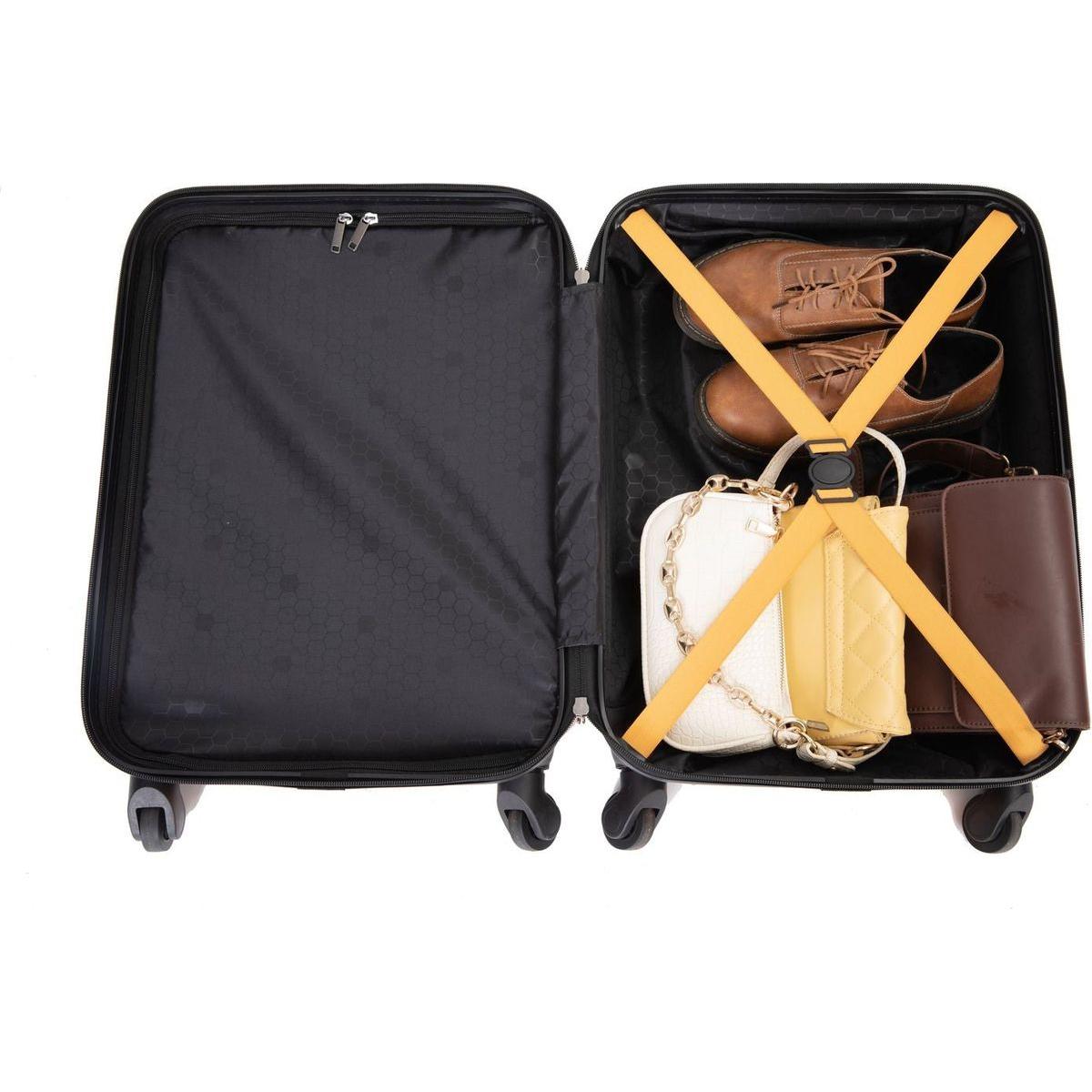 20" Carry on Luggage Lightweight Suitcase, Spinner Wheels, Orange