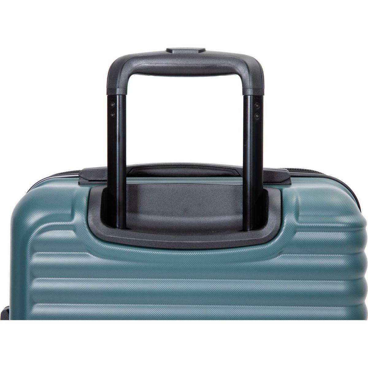 20" Carry on Luggage Lightweight Suitcase, Spinner Wheels, Green