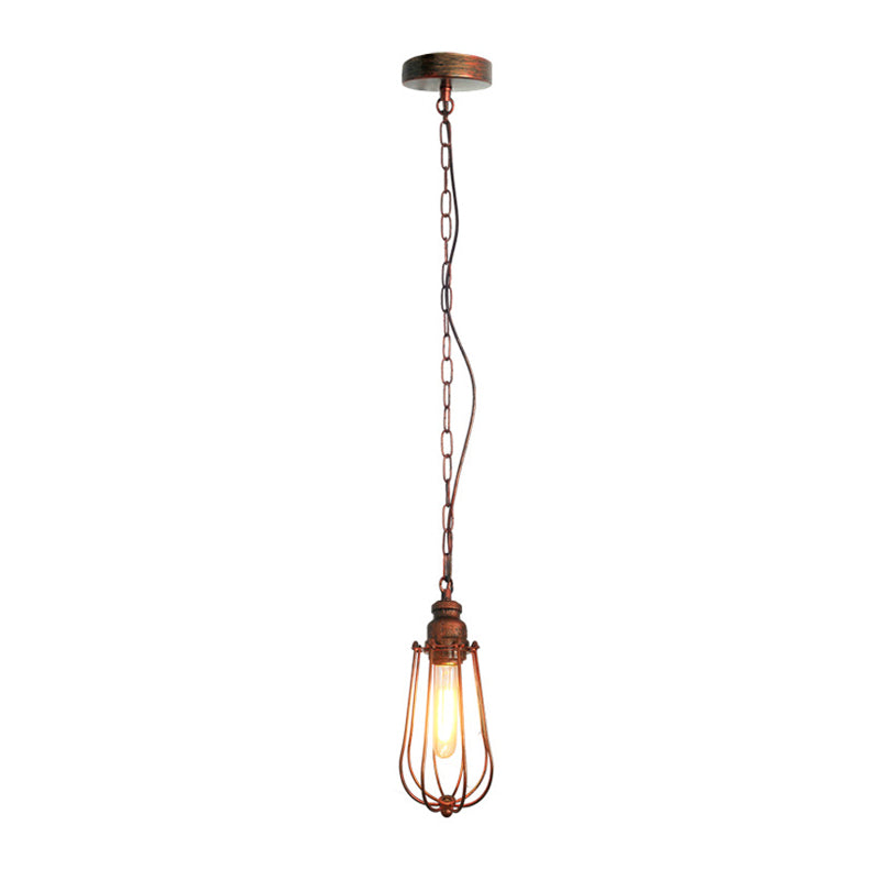 Briella Industrial Pendant Lamp: Rustic Charm for Your Bedroom