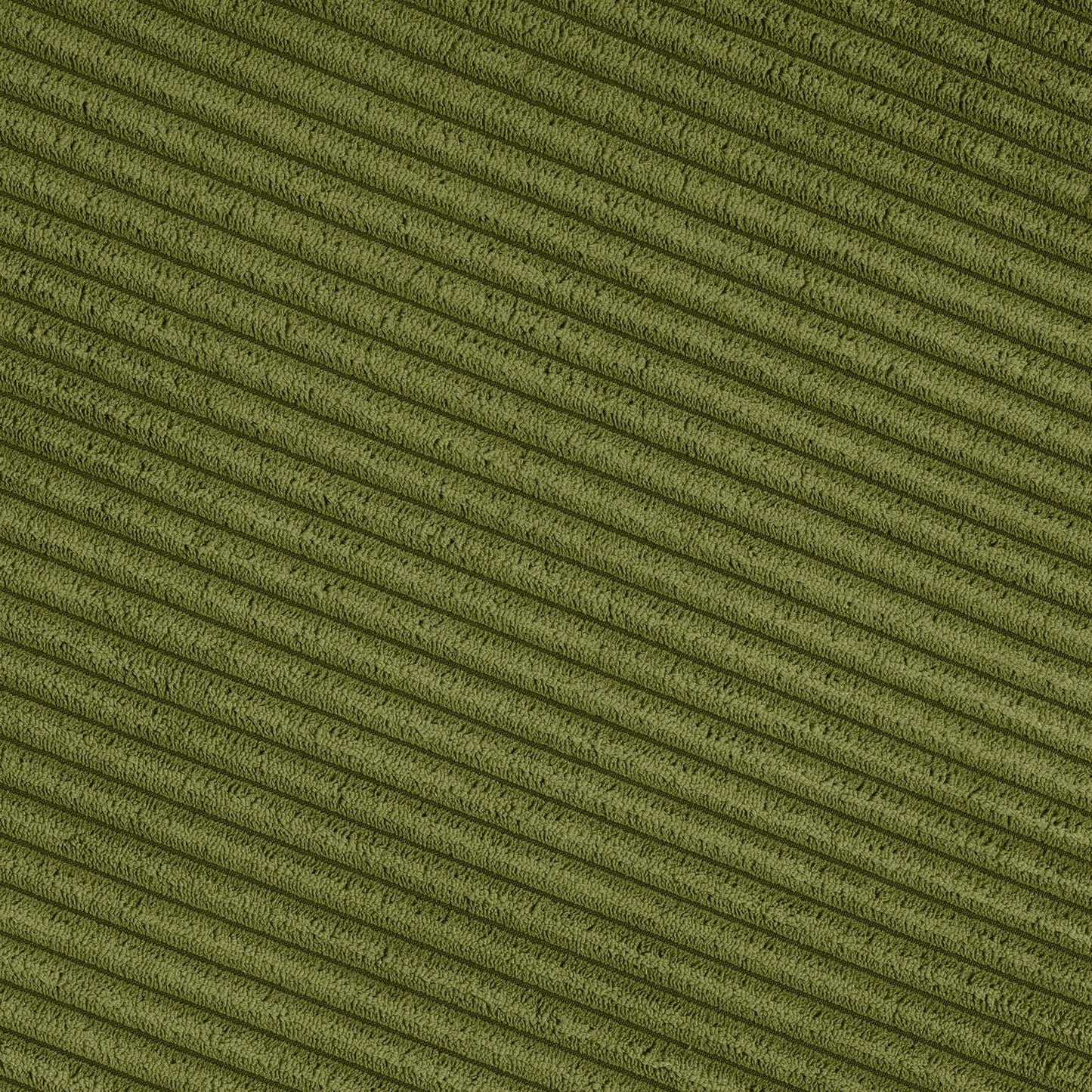 Upholstered Round Ottoman,Olive Green,Corduroy