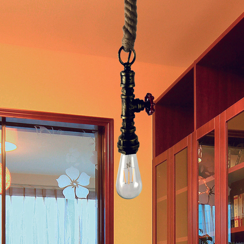 Conrad's Industrial Pendant: Vintage Charm & Pipe Design