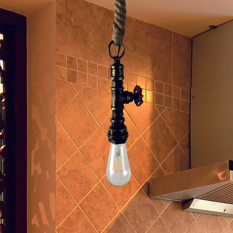 Conrad's Industrial Pendant: Vintage Charm & Pipe Design