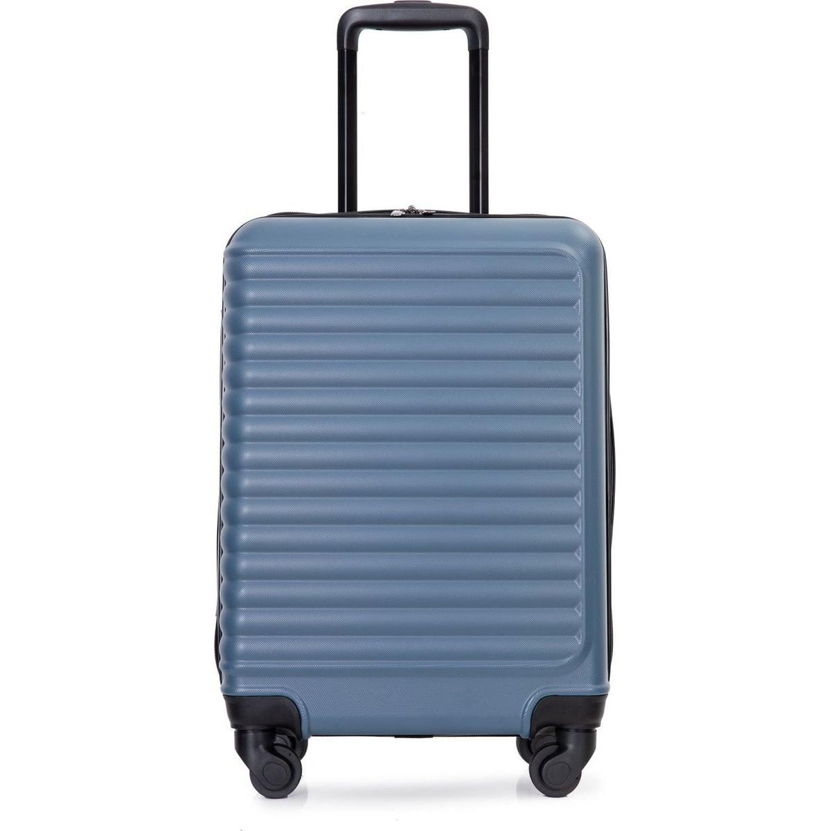 20" Carry on Luggage Lightweight Suitcase, Spinner Wheels, Blue