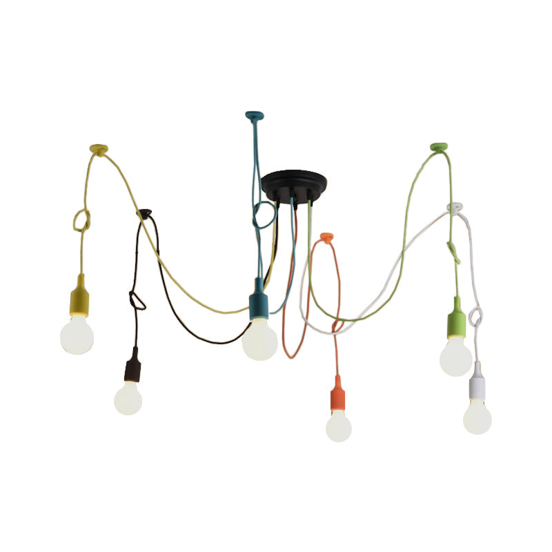 Illuminate Your Space with Industrial Flair: The Multi-Light Swag Pendant Light