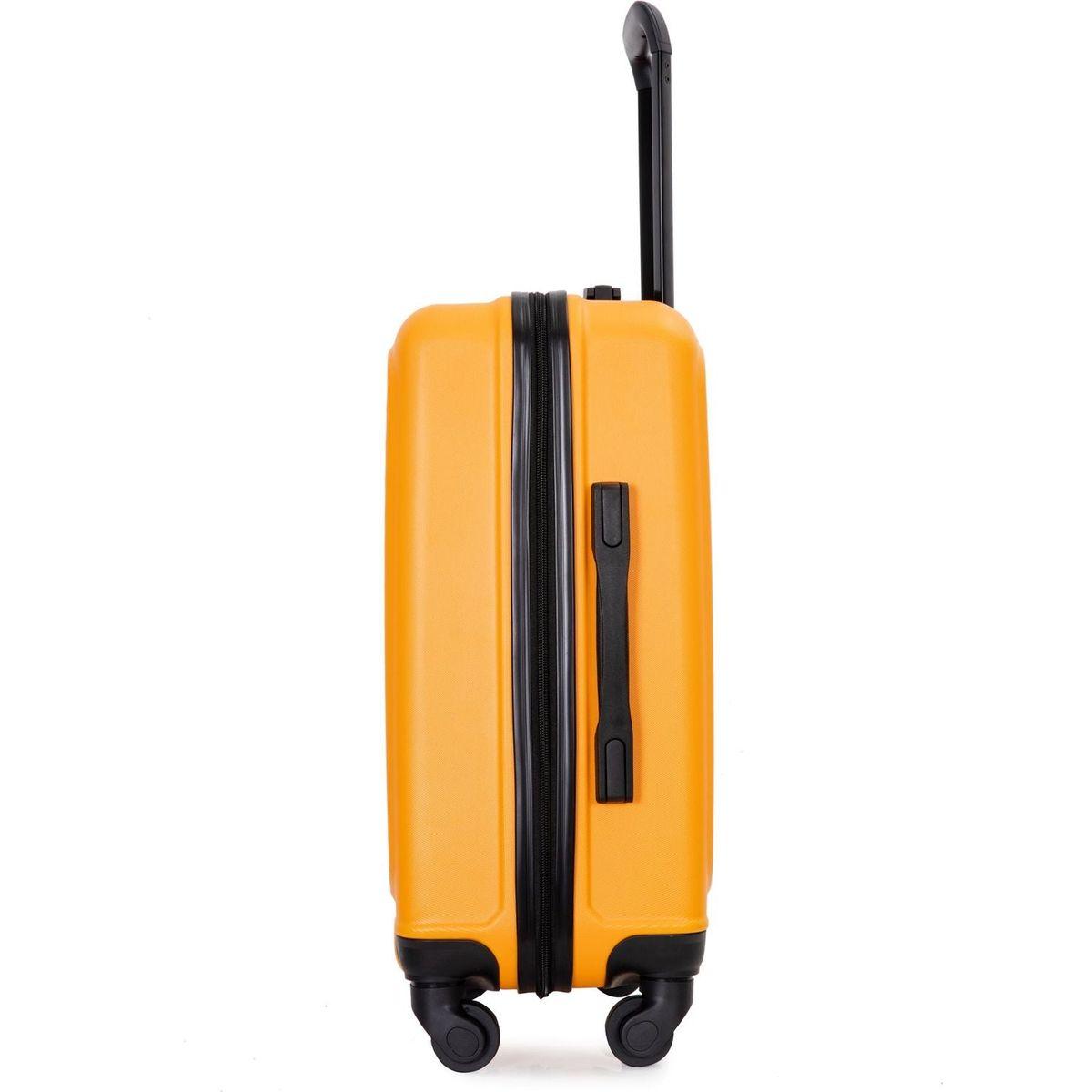20" Carry on Luggage Lightweight Suitcase, Spinner Wheels, Orange