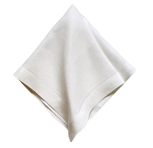 Pet Supplies: Classic White Linen Napkin by Talah Home