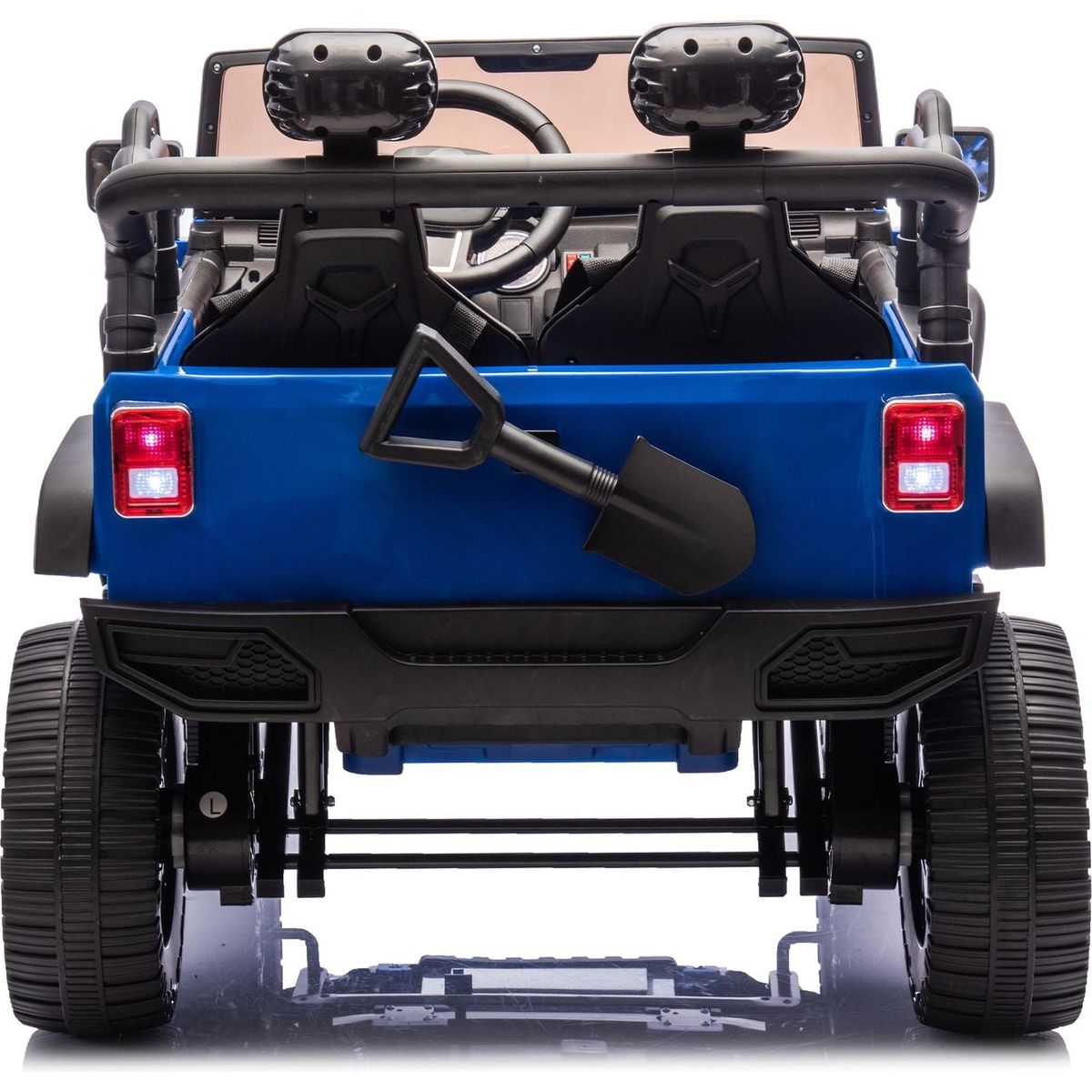 24V Two-Seater Kids Ride On Truck Car W/Parents Control,200wx2,Seat width 20.28in,Four-wheel Suspension,LED Lights,Music,MP3,Bluetooth,Two independent seat belts,Suitable for off-road For Kids Aged 3+