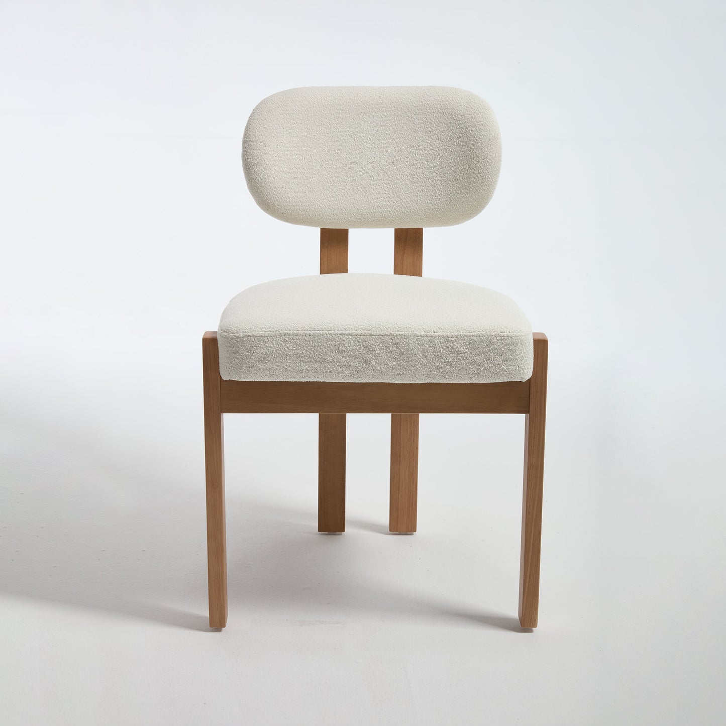 Wooden Dining Chairs Set of 2, Modern Fabric Upholstered Dining Room Chair Kitchen Chairs, Farmhouse Dinner Chair for Kitchen Dining Room