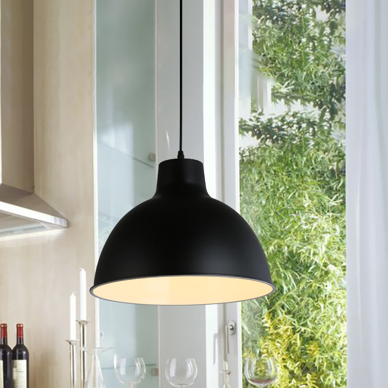 Josie Industrial Dome Pendant: Modern Loft Style with Adjustable Cord