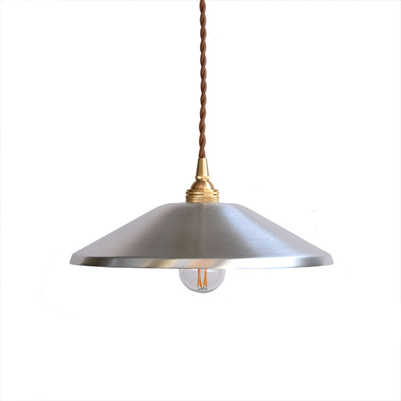 Liam's Industrial Pendant - Silver Saucer Garage Light