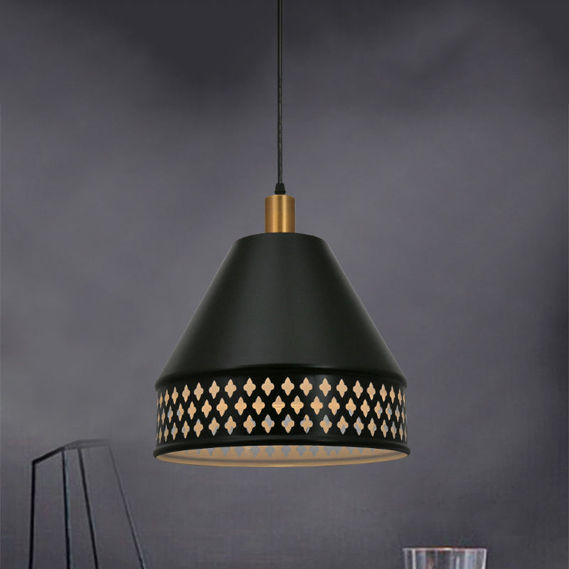 Embrace Industrial Chic with Cutout Detail: The Taper Ceiling Pendant Lamp