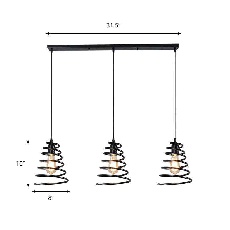 Clara's Industrial Chic 3-Light Pendant Light