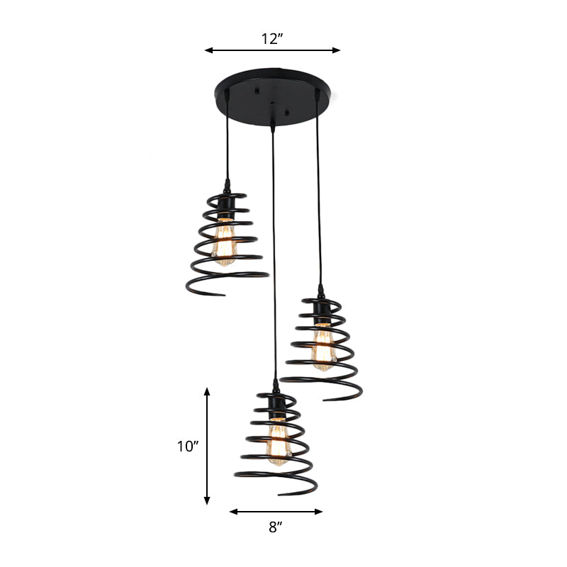 Clara's Industrial Chic 3-Light Pendant Light