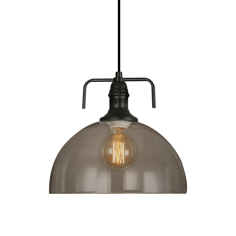 Hope Industrial Pendant: Modern Simplicity with Clear Glass (Black Finish)