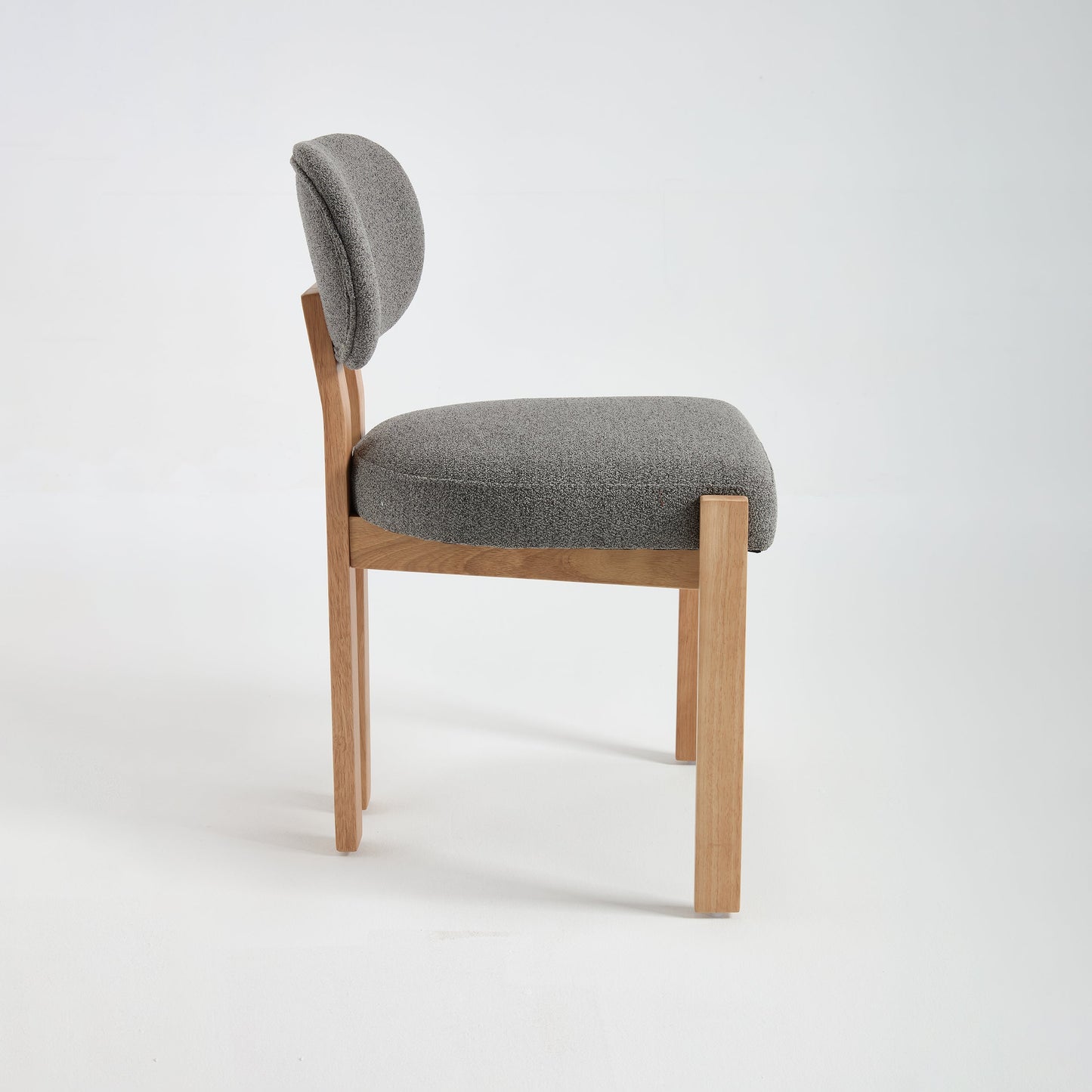 Wooden Dining Chairs Set of 2, Modern Fabric Upholstered Dining Room Chair Kitchen Chairs, Farmhouse Dinner Chair for Kitchen Dining Room