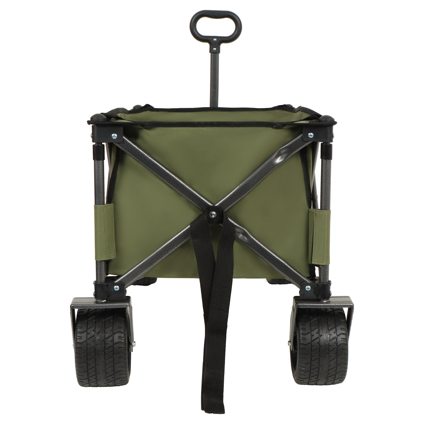 Utility Park Garden Cart Tool Customized Color Folding Camping Trolley Outdoor Picnic Beach Wagon, Green