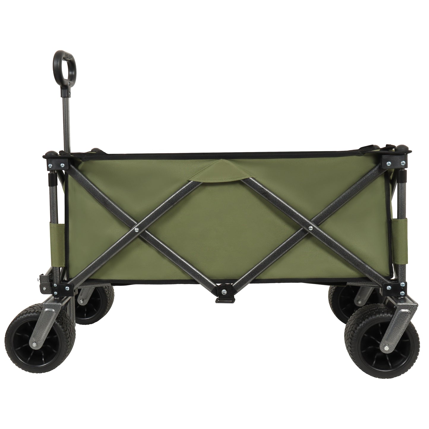 Utility Park Garden Cart Tool Customized Color Folding Camping Trolley Outdoor Picnic Beach Wagon, Green