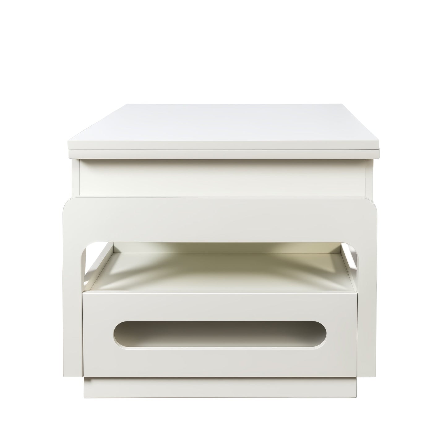 3 in 1 deformed Coffee Tables with Storage Cabinet for Living Room, Coffee Table with for Dining Room