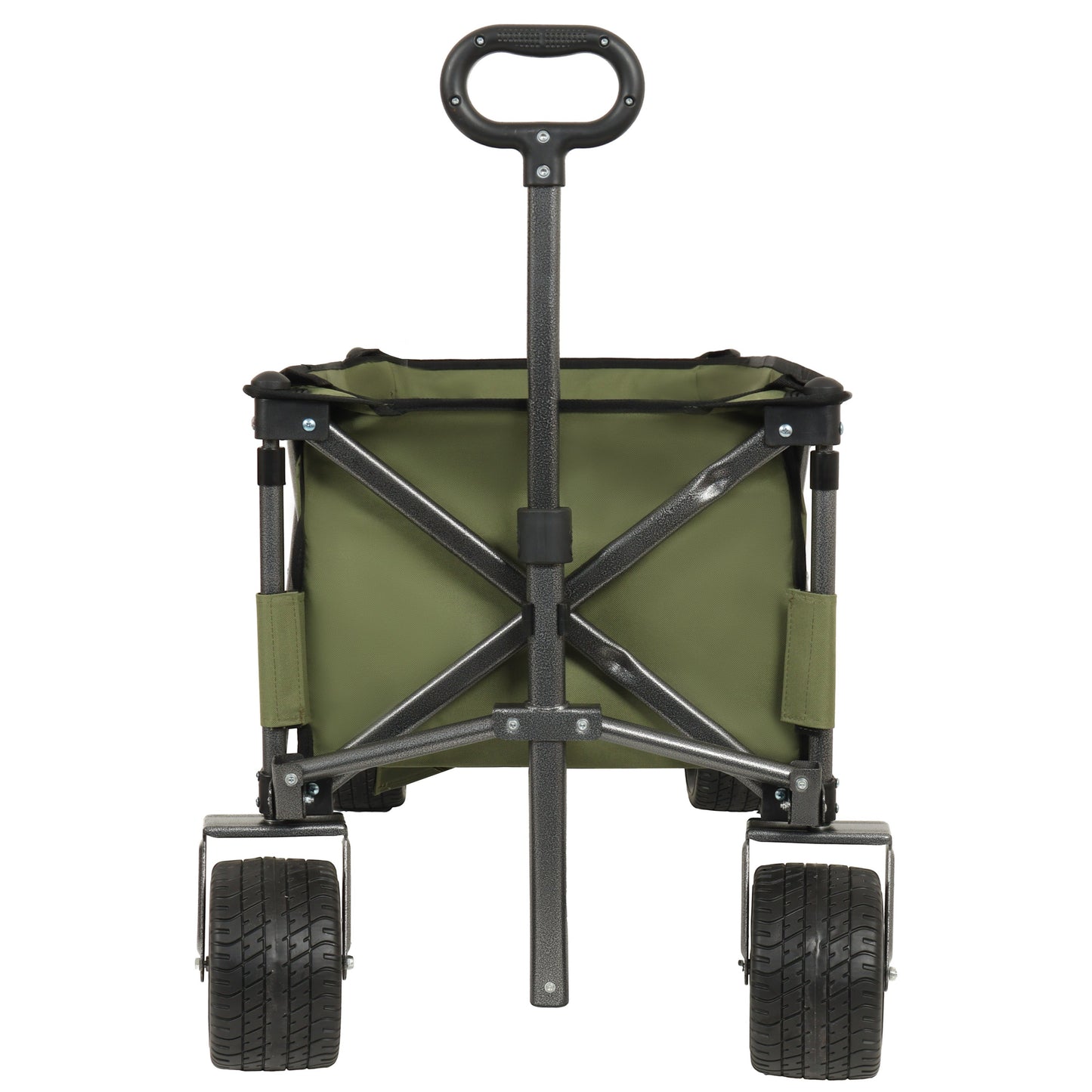 Utility Park Garden Cart Tool Customized Color Folding Camping Trolley Outdoor Picnic Beach Wagon, Green