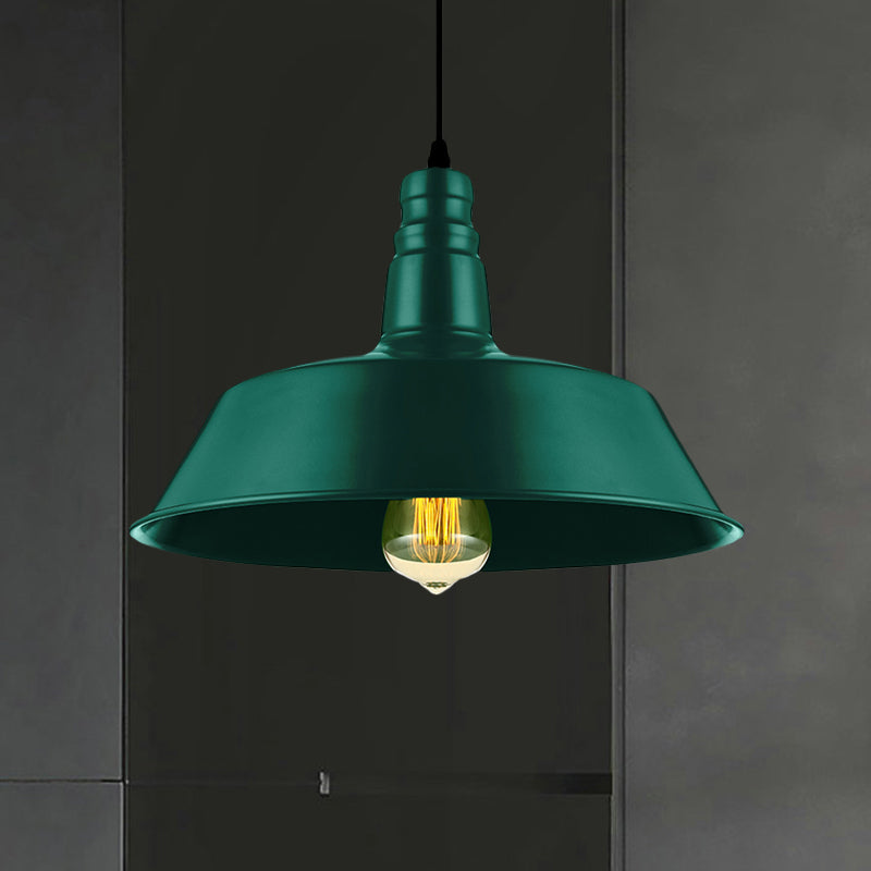 Embrace Industrial Charm and a Pop of Color: The Red & Green Pendant Light