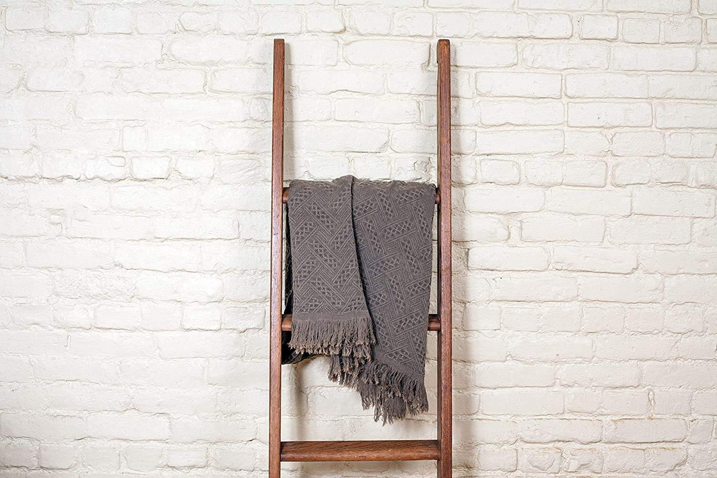 Kasentex 100% Cotton Soft Knitted Throw Blanket, Room Decor, Graduation Gifts, Fathers Day Gift, Mom Gift