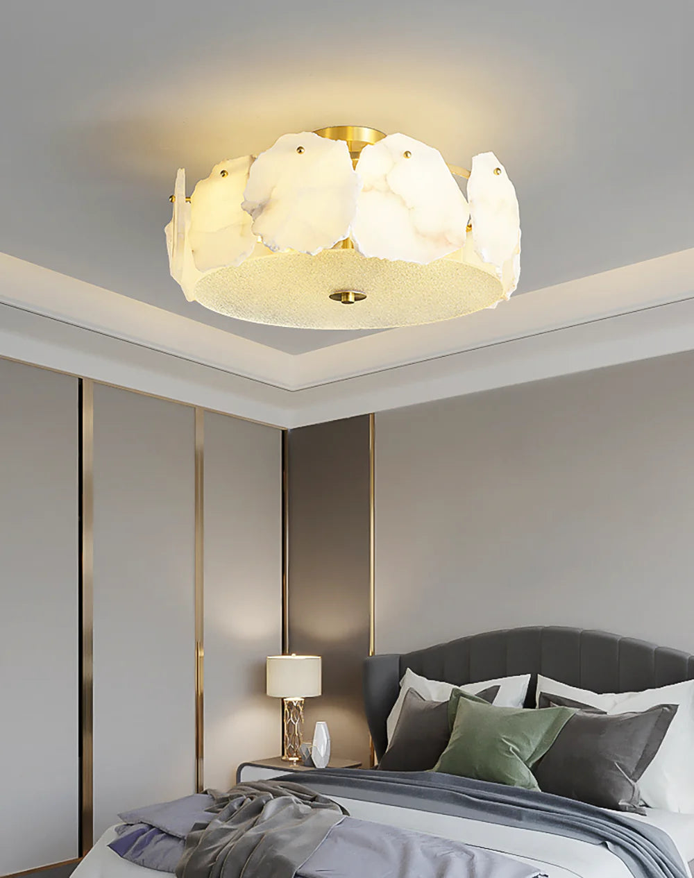 Artze Alabaster Ceiling Light