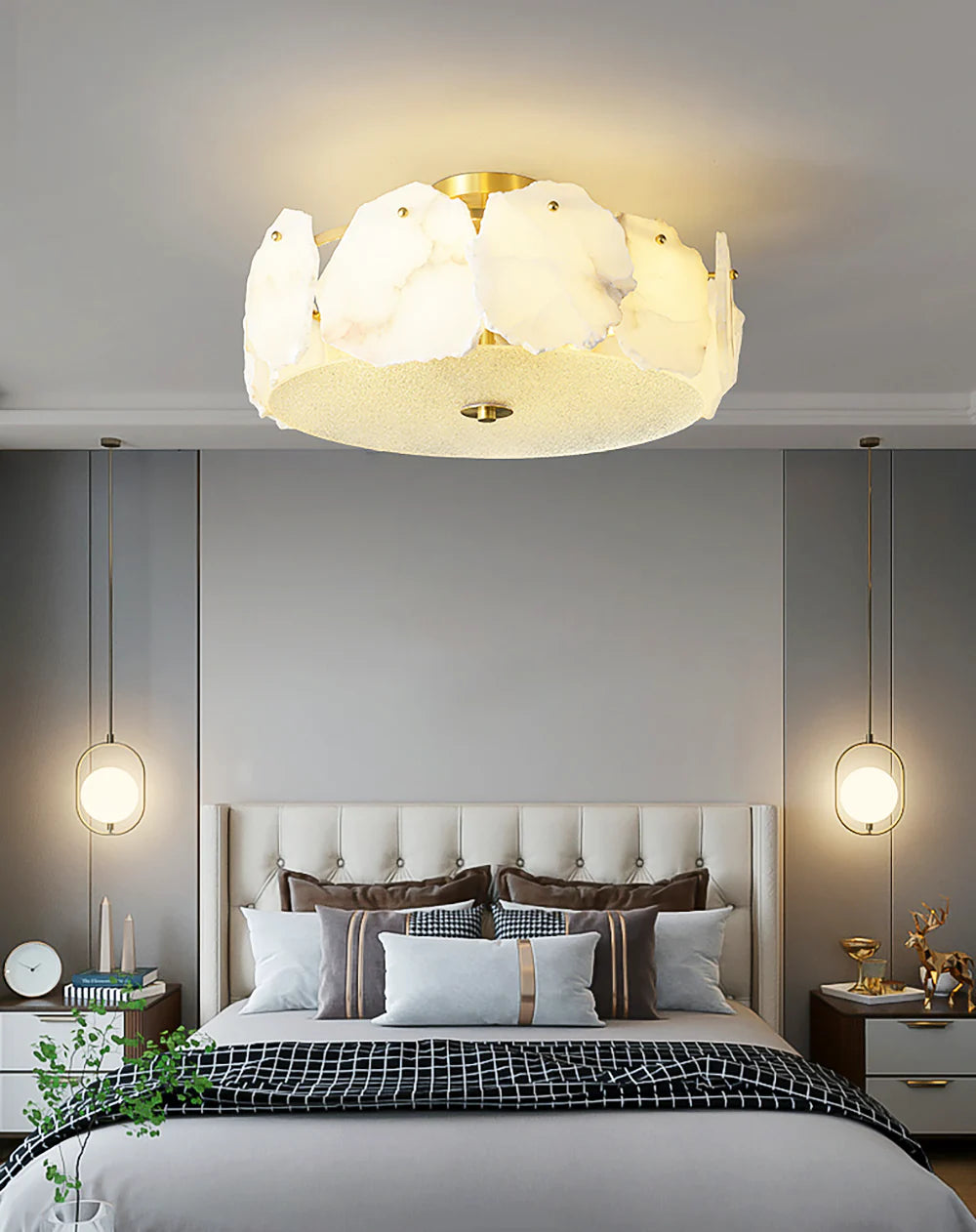 Artze Alabaster Ceiling Light