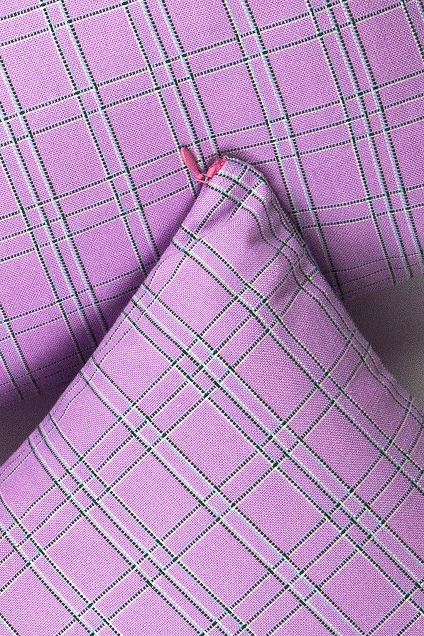 Chiapas Plaid Lilac Pillow 20" x 20"