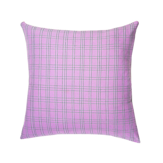 Chiapas Plaid Lilac Pillow 20" x 20"