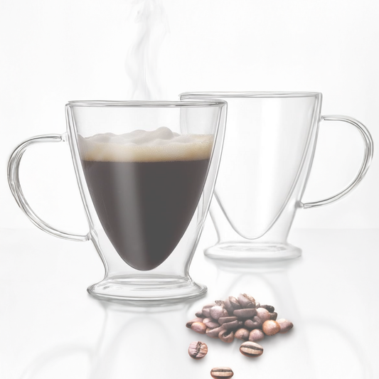 Kitchen Tools & Cookware: Clear Insulated Double Wall Glass Cup Set by Sister.ly Drinkware