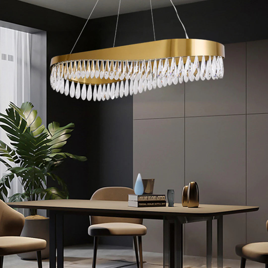 Golden Ring Crystal Light Luxury Chandelier