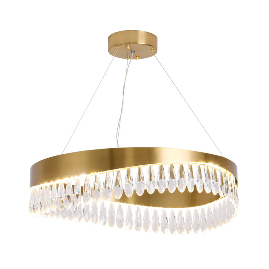 Golden Ring Crystal Light Luxury Chandelier
