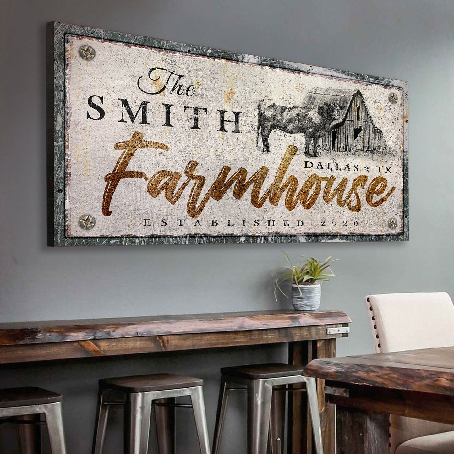 Rustic Farmhouse Sign X