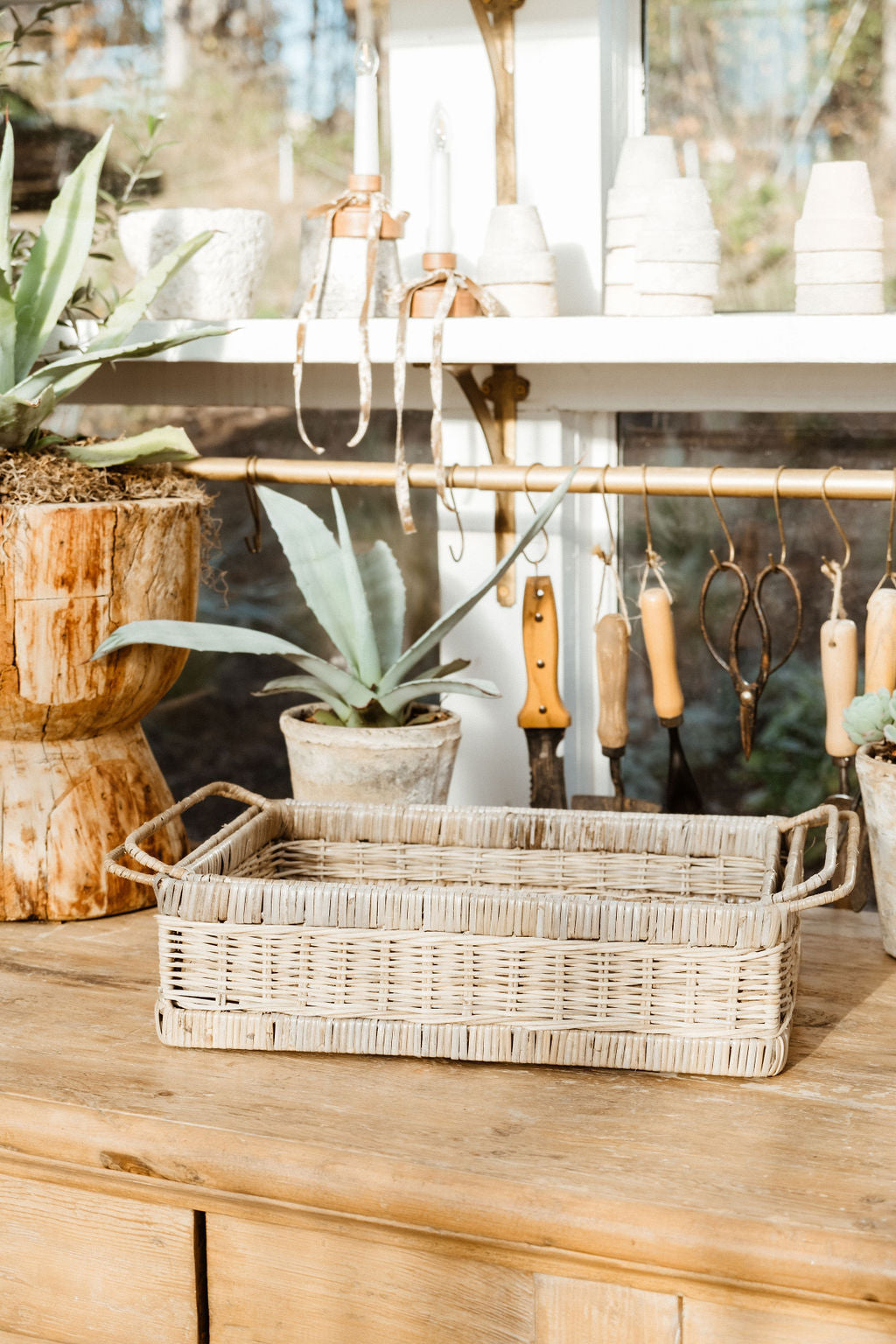 Wicker Serving Tray