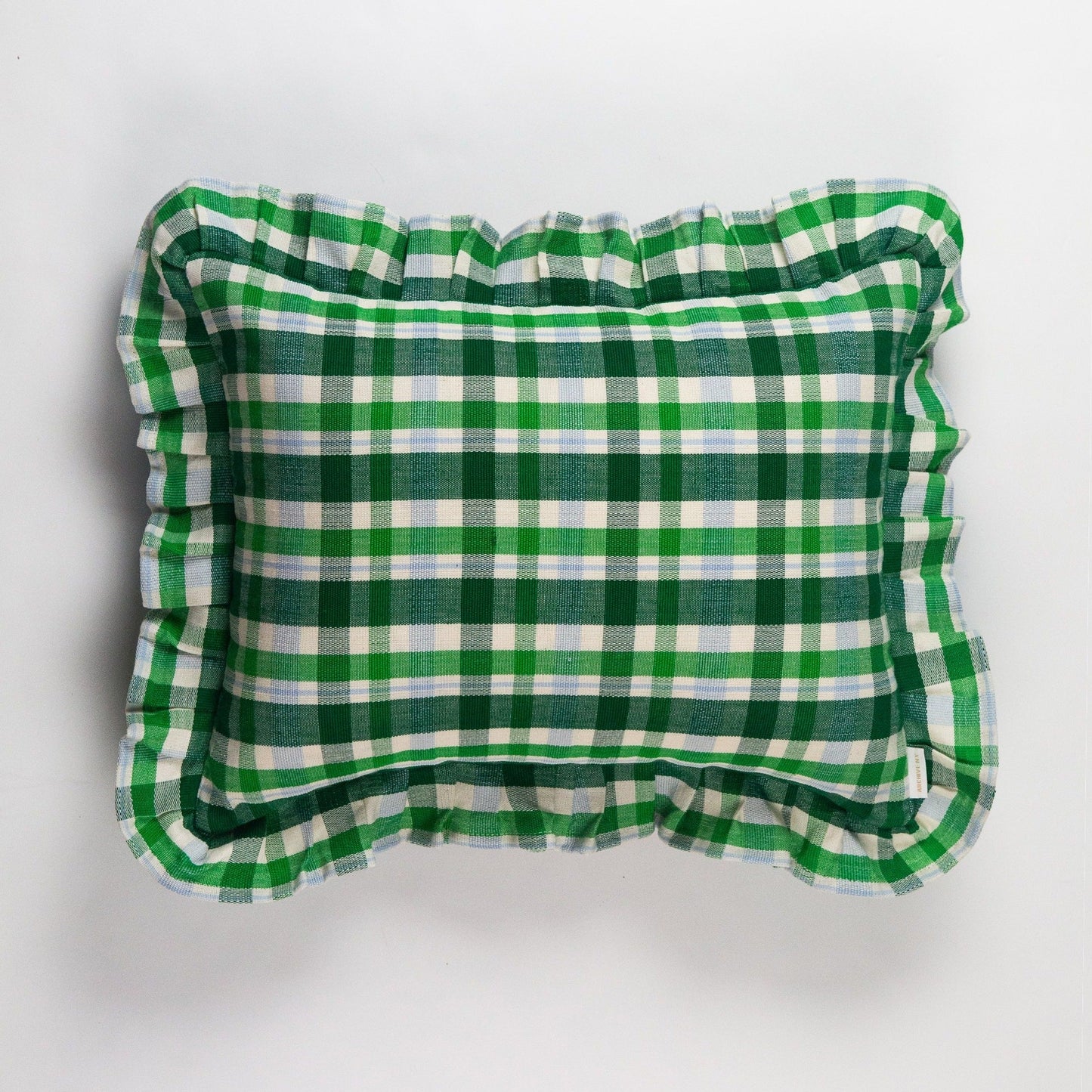 Josefina Ruffle Plaid Pillow