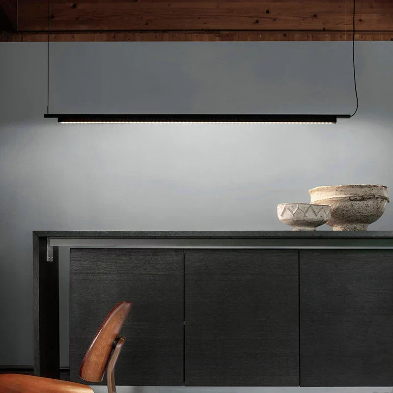 Artistic LED Linear Pendant Lamp - Ideal for Dining Tables, Kitchens, and Bars