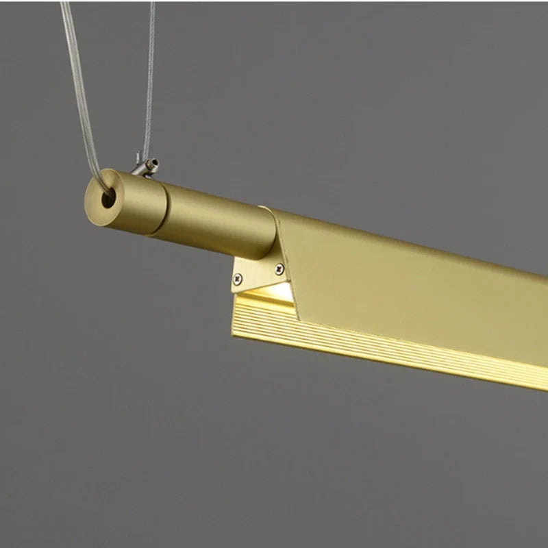 Artistic LED Linear Pendant Lamp - Ideal for Dining Tables, Kitchens, and Bars
