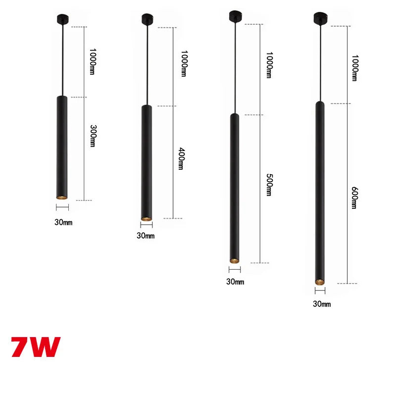 Ella's Nordic Long Tube Pendant Lights