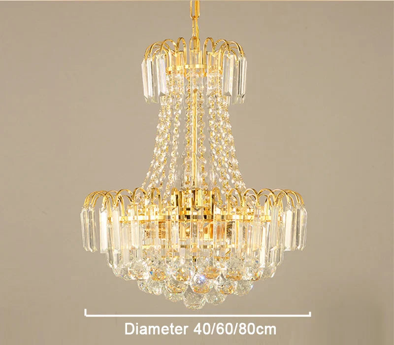 60cm Lustres Chandeliers - Elegant Home Decor for Living Rooms, Dining Rooms, and Restaurants