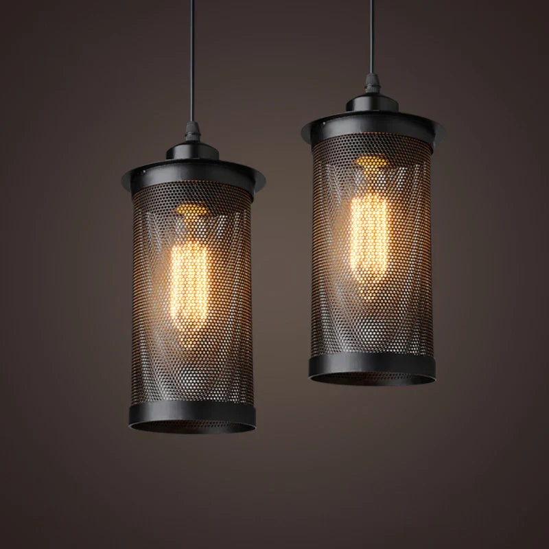 Alice's Vintage Mesh Cage Pendant Light