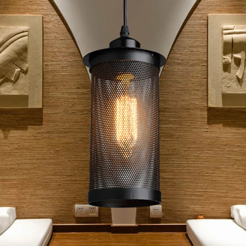 Alice's Vintage Mesh Cage Pendant Light